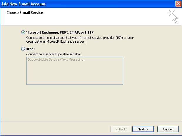 Outlook 2007: Add or Edit an Account
